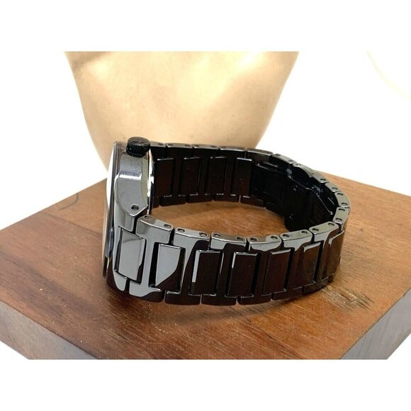 Bulova Men's Watch 98A291 Millennia Automatic Skeleton Gold Black Dial Ceramic - Picture 9 of 14